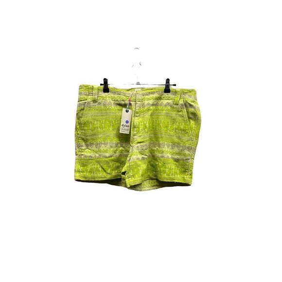 New Dylan Embroidered Pocket Shorts Women Green Size 14 - Picture 1 of 5